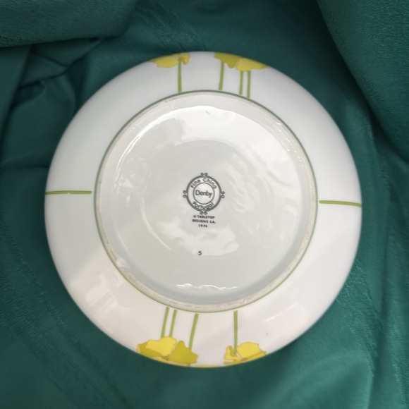 ‼️SOLD‼️ Denby Yellow Pansy Pattern, circa 1970’s, EVC, made in Portugal. - Picture 4 of 6